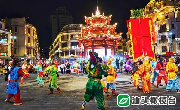 氛围感拉满！“中华战舞”燃爆小公园！汕头人才周迎来最后一场巡演